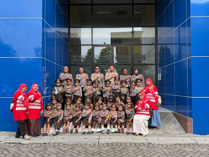 Polresta Sidoarjo Edukasi Anak tentang Keselamatan Berlalu Lintas