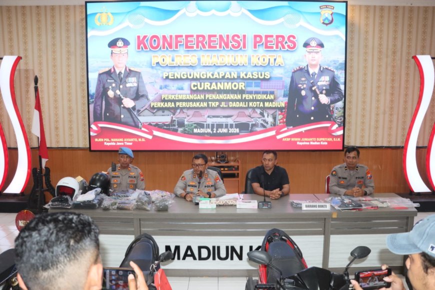 Tiga Kasus Curanmor Berhasil Dibongkar, Empat Tersangka Ditangkap